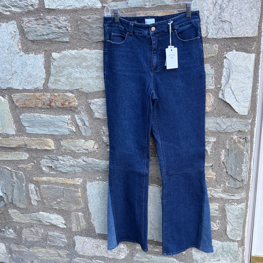 Ecru Blue Hollywood Flare Jeans